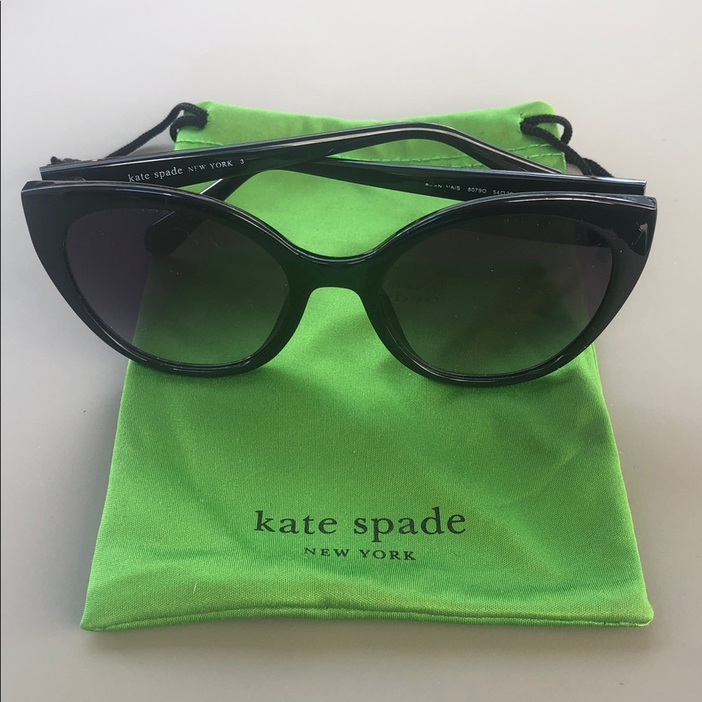 Kate Spade Glossy Black Sunglasses